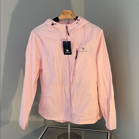 Camel Jackets & Blazers - Camel Crown Light Pink Women's Jacket